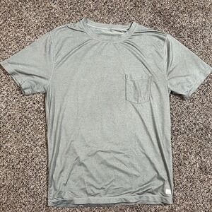 Vuori Shirt Sage Green Tradewind Pocket Short Sleeve Performance V109 Mens Large